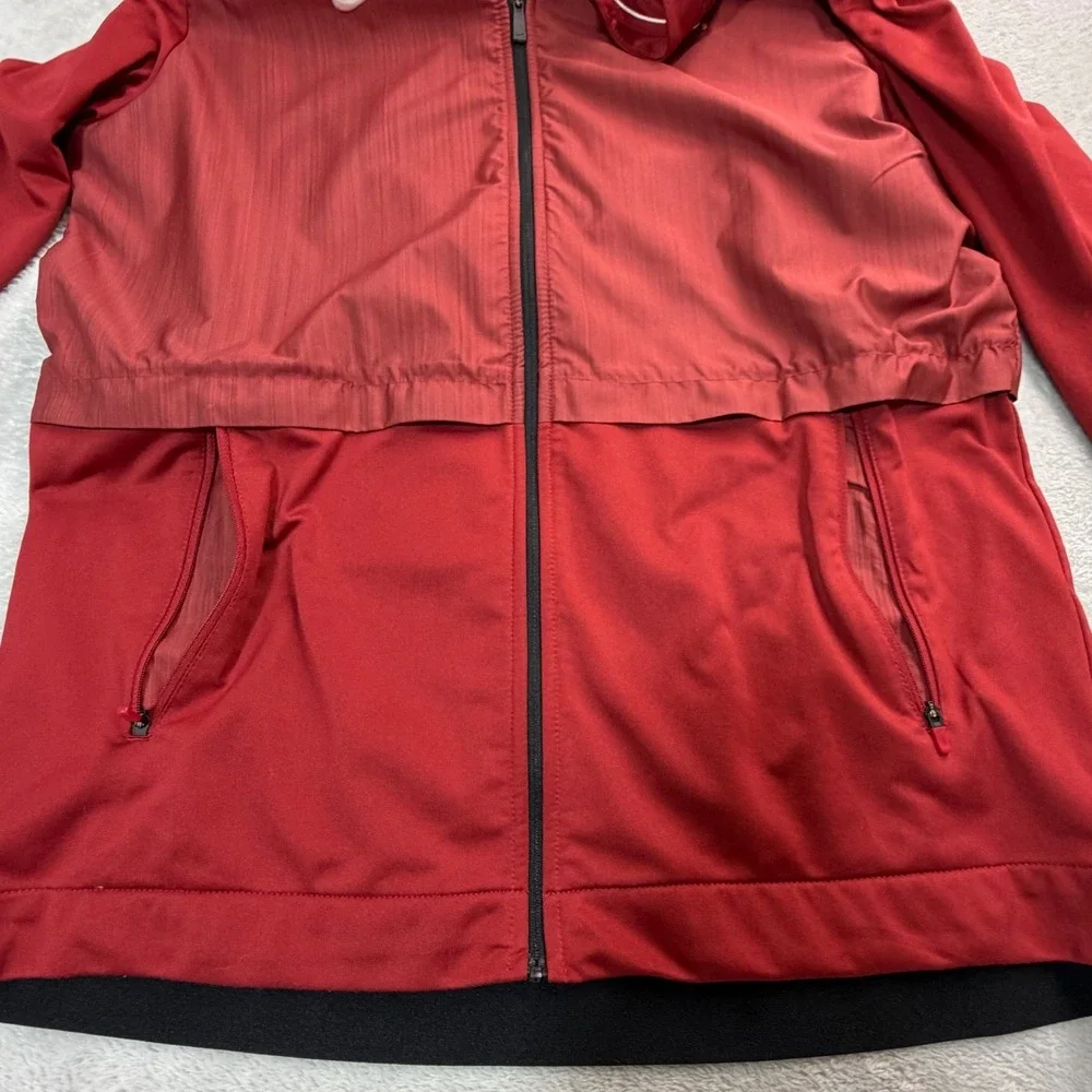 Alabama Crimson Tide Jacket Mens Large Red Nike Elite Full Zip Blade Collar Vent